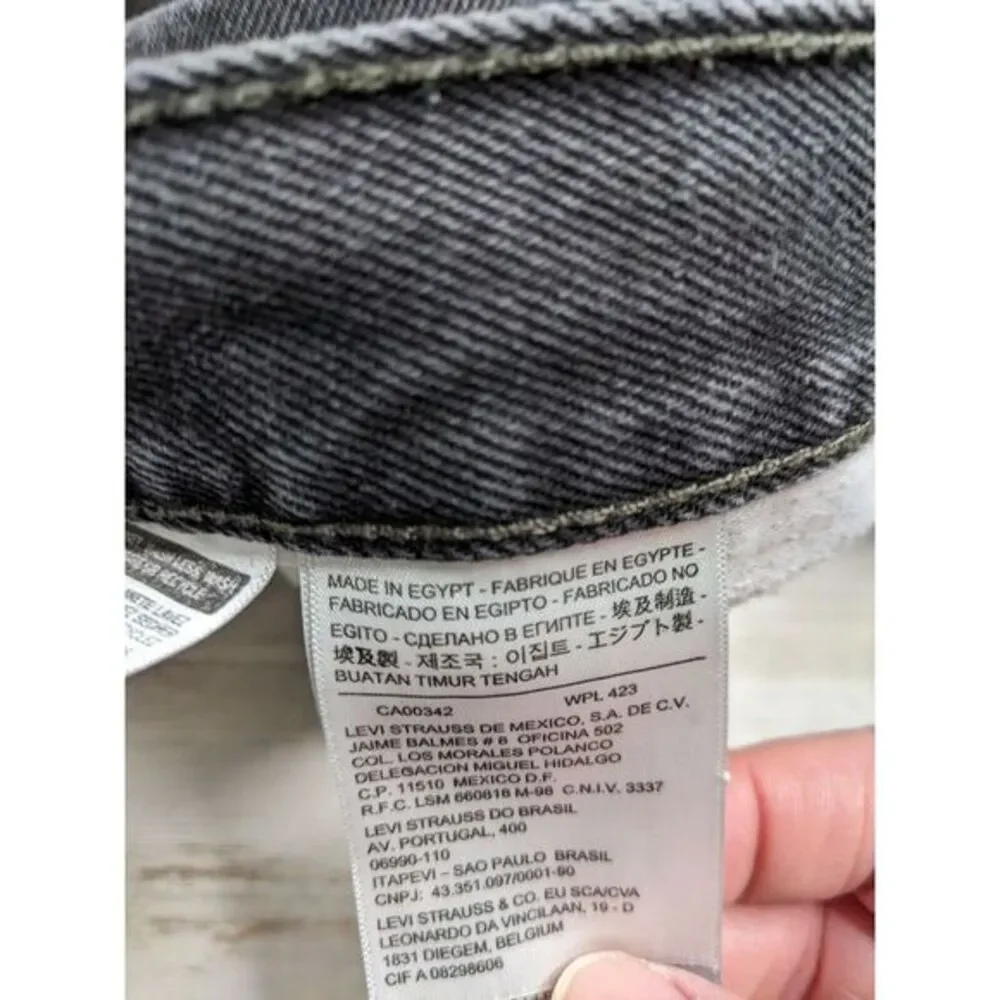 Levis 505 Jeans Mens 38 Regular Black Straight 100% Cotton Denim 38x33 (38x32)‎